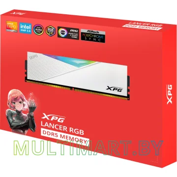 Оперативная память ADATA XPG Lancer RGB 2x16GB DDR5 PC5-54400 (AX5U6800C3416G-DCLARWH) картинка 7
